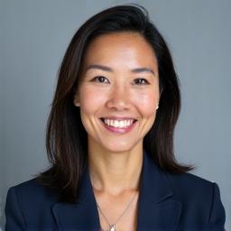 A professional corporate headshot of a woman.